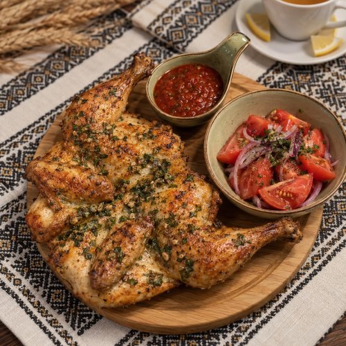 Saftiges Brathähnchen mit Knoblauch