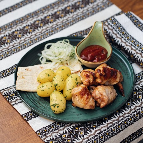 Schaschlik vom Hähnchen