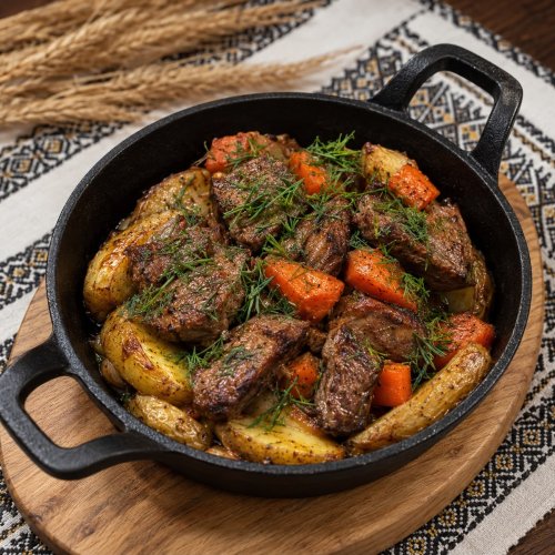 Geschmortes Rindfleisch